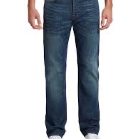 7 for all Mankind Standard Button Fly Jeans. Argyle Embroidered Pocket. Size 30. - Picture 2 of 10